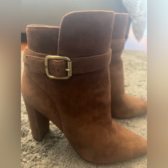 Shoes - Sam Edelman Brown Suede Ankle Boots
